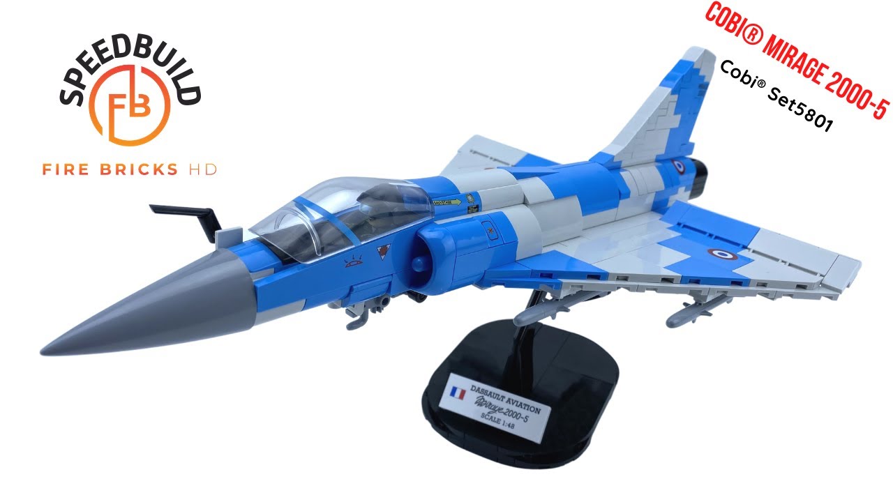 COBI® Mirage 2000-5 Jet set 5801 brick Speed Build Review skale 