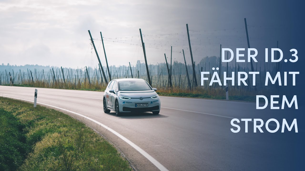 ID.3 DEUTSCHLANDTOUR | Der ID.3 f&auml;hrt mit dem Strom