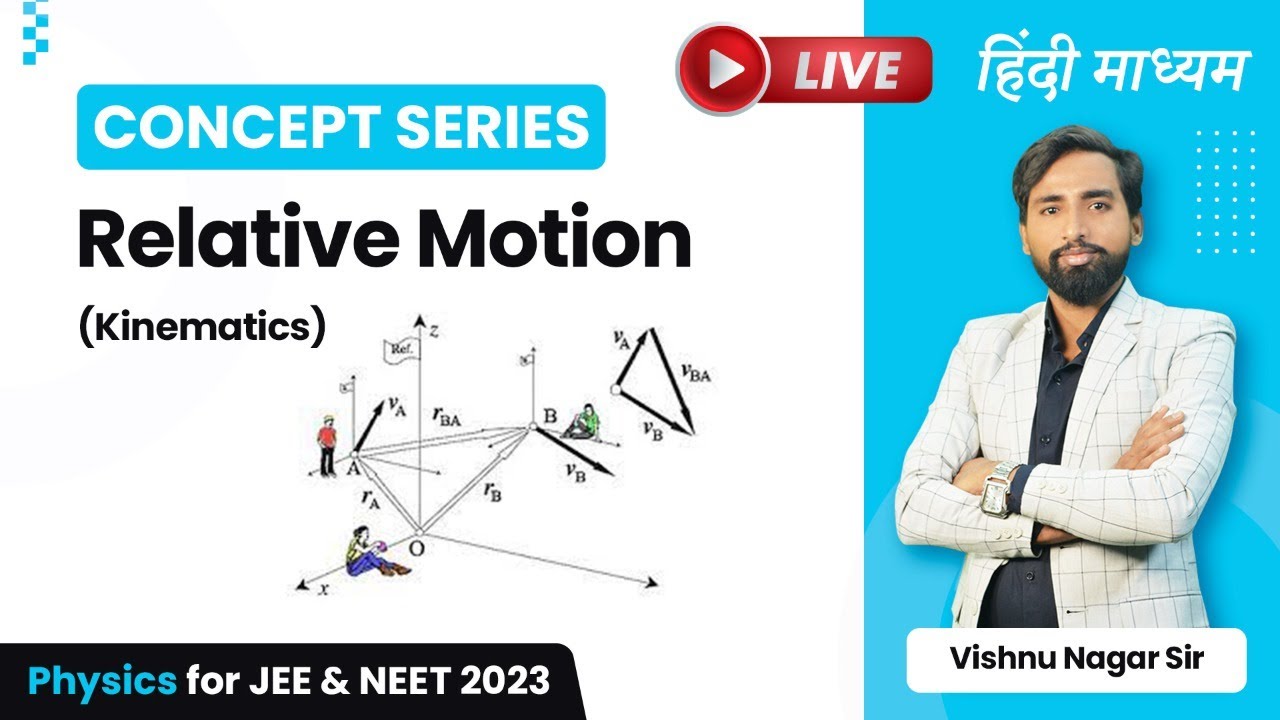 🌠📚 Relative Motion - Concept Series | Physics for NEET and JEE 2023 | VN sir | Etoos हिंदी माध्यम