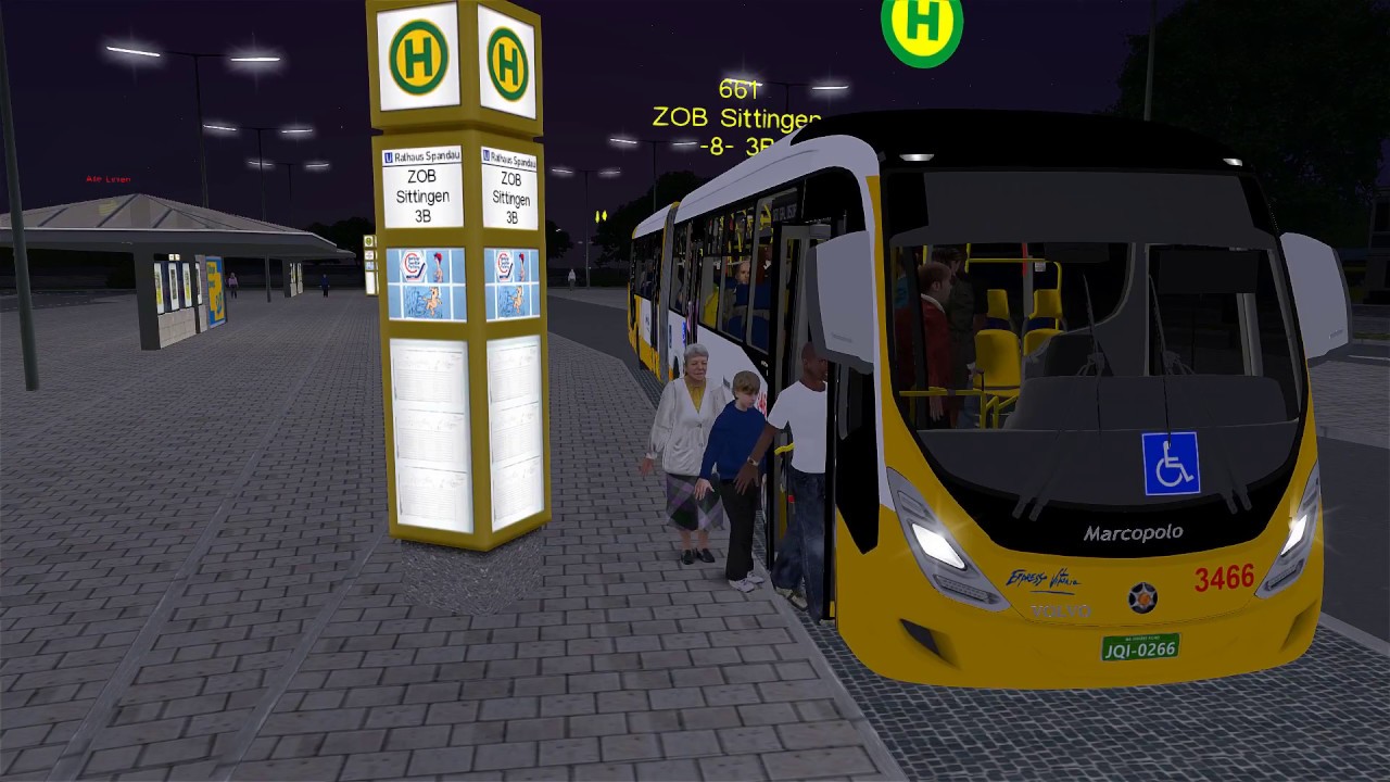 [OMSI 2] Viale BRT Volvo B340M W.I.P Viagem Noturna + G27 #OMSI2 #OMSI