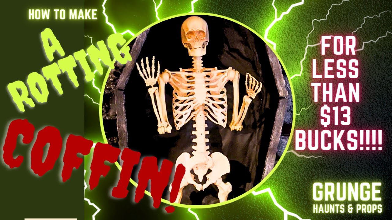 How To Make A Rotting Halloween Coffin, for less than $13 Bucks!