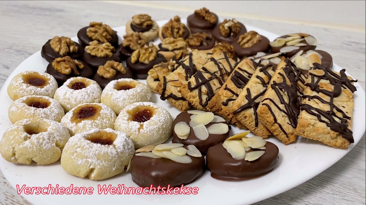 1 Grundteig für 3 verschiedene Kekssorten - Ideal für die Weihnachtszeit! Einfach und Lecker