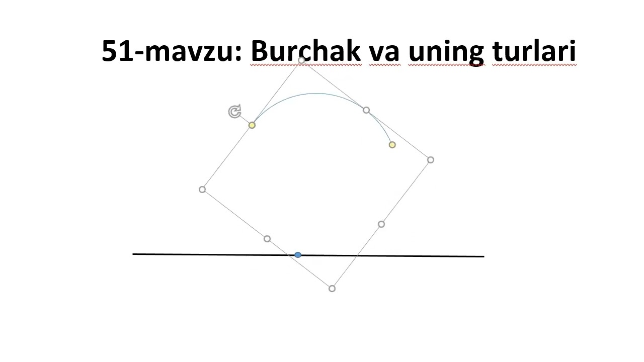 51 - mavzu: Burchak va uning turlari