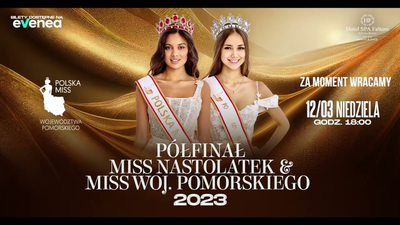 Półfinał Polska Miss Woj. Pomorskiego 2023 – werdykt i ogłoszenie finalistek 👑