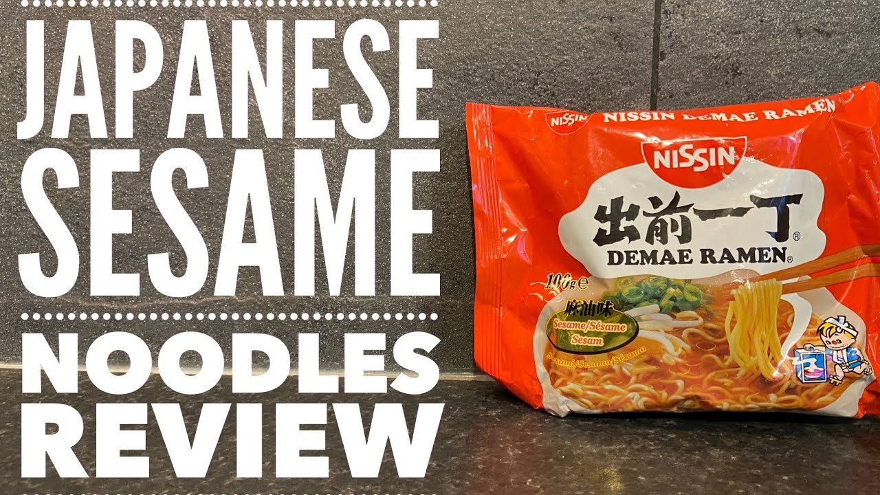 Nissin Demae Ramen Sesame Noodles Review | 日進 出前 ら面 せサメ せさｍ