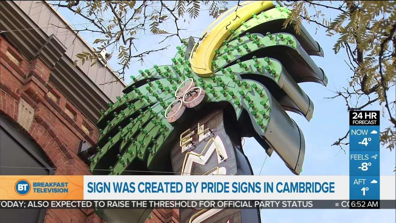 Michael Wekerle previews the new El Mocambo sign