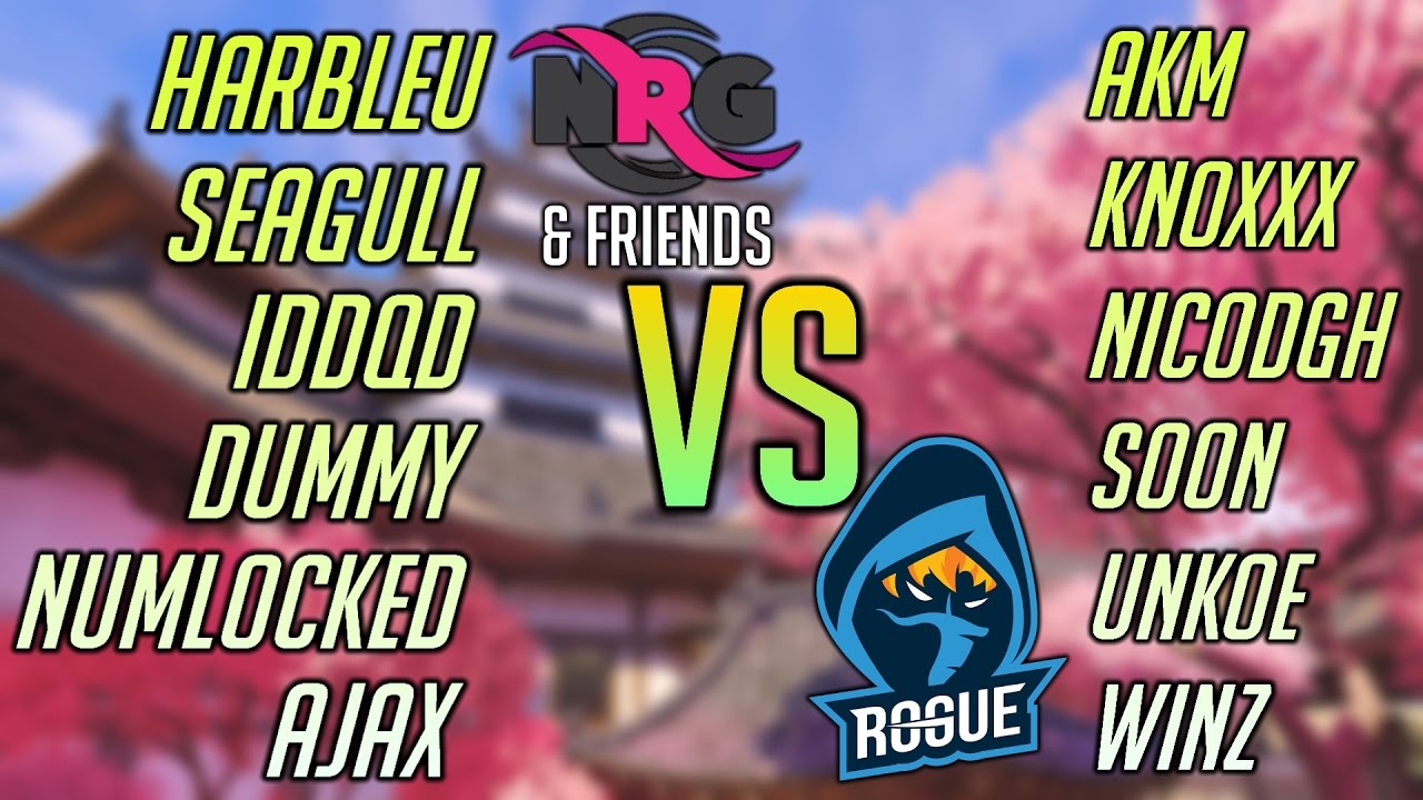 [Overwatch] NRG & Friends VS. Rogue 6-Stack S4 PLACEMENTS (ft. SoOn, IDDQD, Seagull)