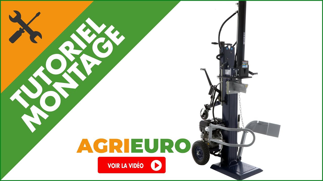 Montage de la Fendeuse à bois thermique BullMach BM-LS-BS 22 V - Moteur B&S XR1450 - 22 tonnes