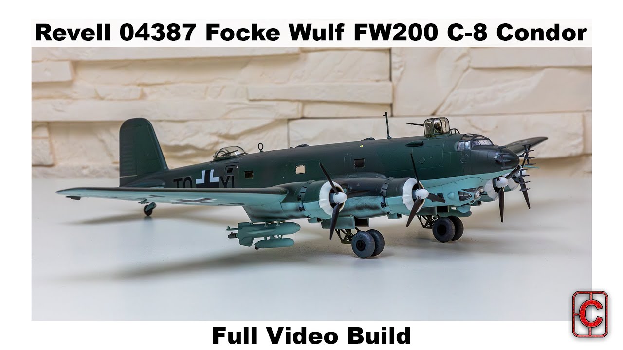 Full Video Build | Revell No. 04387 Focke Wulf FW 200 C-8 Condor | English