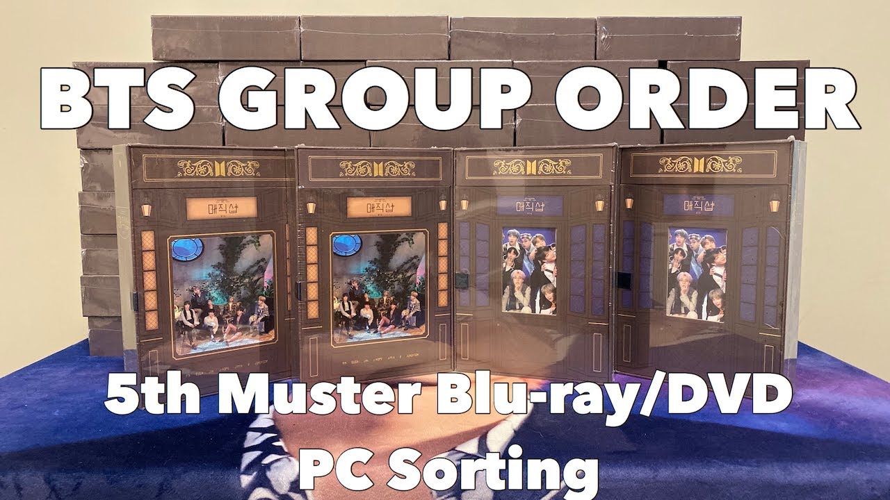 BTS Group Order - 5th Muster Blu-ray/DVD PC Sorting