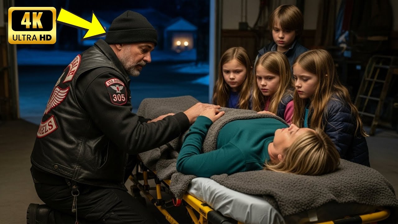 Hells Angels fanden 4 Kinder und ihre verletzte Mutter in der Garage, bis eines flüsterte: „Tötet un