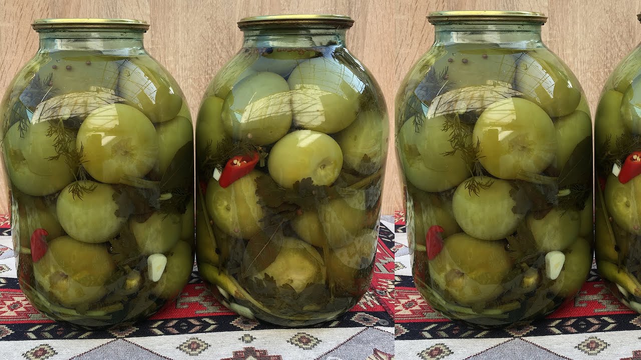 🔴Nə qədər GÖY POMİDOR var, bu turşunu hazırla,DADINDAN DOYMAYACAQSAN.QAYNATMADAN hazırlanan turşu