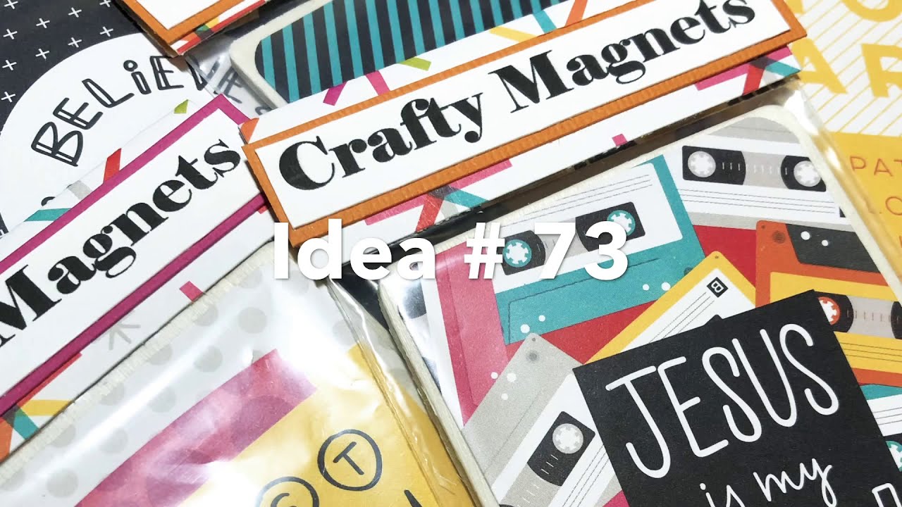 Craft Fair Series 2019-SUPER EASY Cut-apart Magnets! Idea # 73