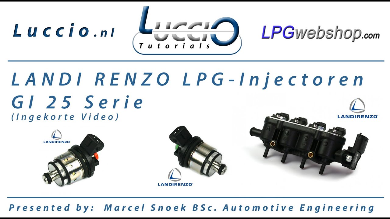 Landi Renzo LPG-injectoren type GI 25 (Kortere Video). (Renault, Opel, Fiat en vele andere)