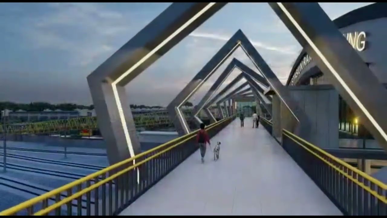 Wajah Stasiun Rangkasbitung terbaru, apabila proses pembangunan dan renovasinya selesai