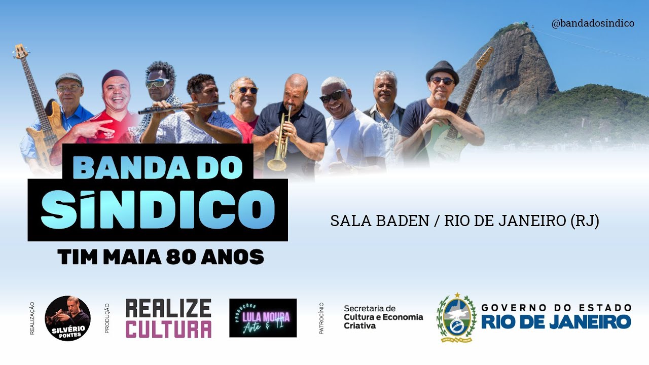 BANDA DO SÍNDICO: TIM MAIA 80 ANOS - SALA BADEN