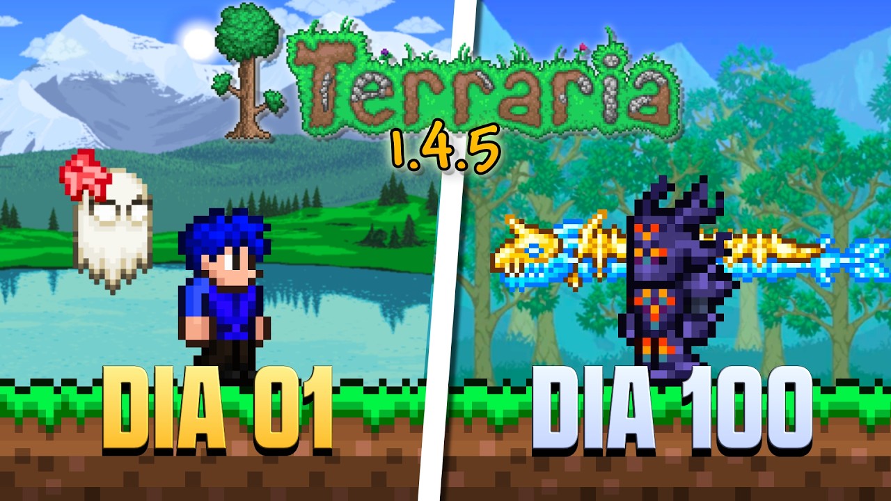 Sobrevivi 100 DIAS sendo INVOCADOR no TERRARIA 1.4.5