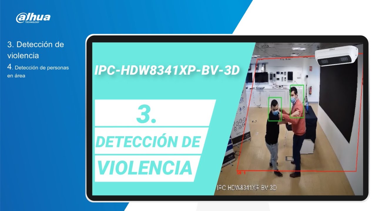 #IPC-HDW8341X-BV-3D , AN&Aacute;LISIS EST&Eacute;REO | DETECCI&Oacute;N DE VIOLENCIA Y DETECCI&Oacute;N DE PERSONAS EN &Aacute;REA