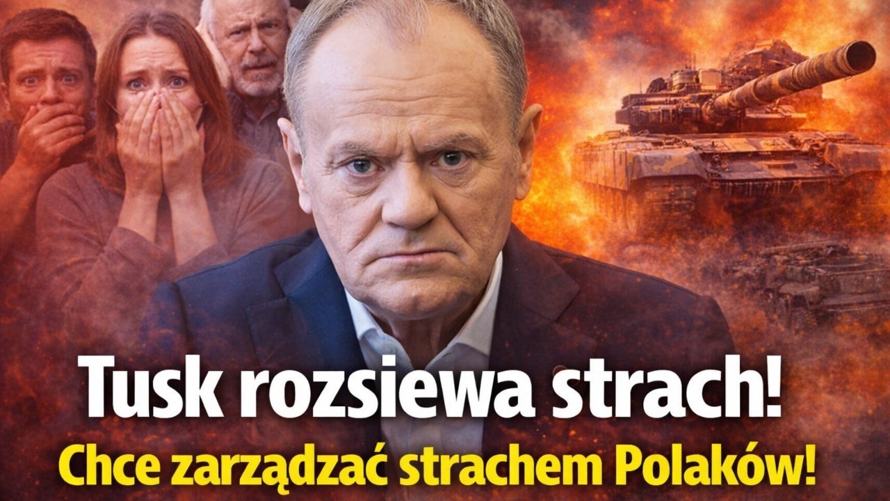 Marek Jakubiak: Tusk rozsiewa strach! Chce zarządzać strachem Polak&oacute;w!