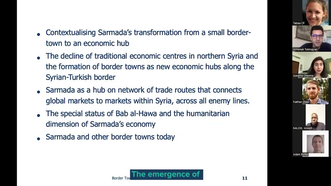 Sarmada, Syria-Turkey Border: Conflict, Humanitarian Aid and New Economic Centres