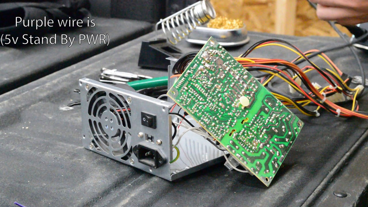 Making a 12V power supply from a PC PSU
