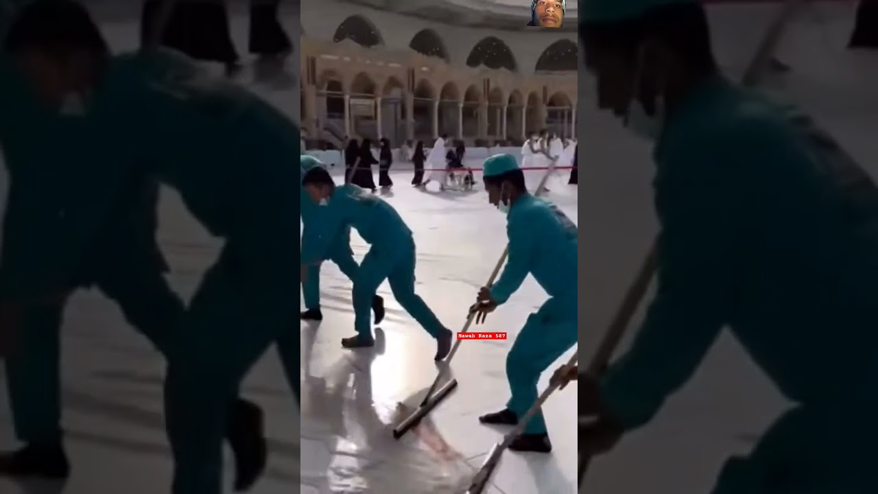 Masjid al haram cleaning Makkah madina #beautiful #shortvideo #shortviral #clening #masjidalharam
