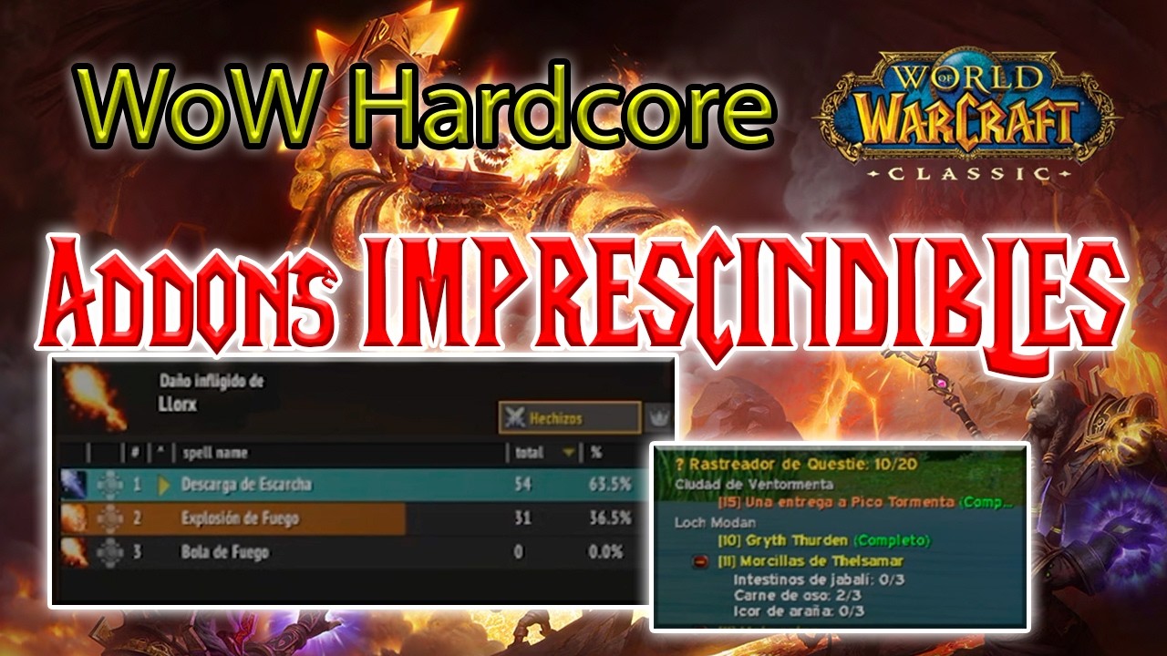 20 Addons IMPRESCINDIBLES para WoW Classic Hardcore 🛠️ | Guía Completa