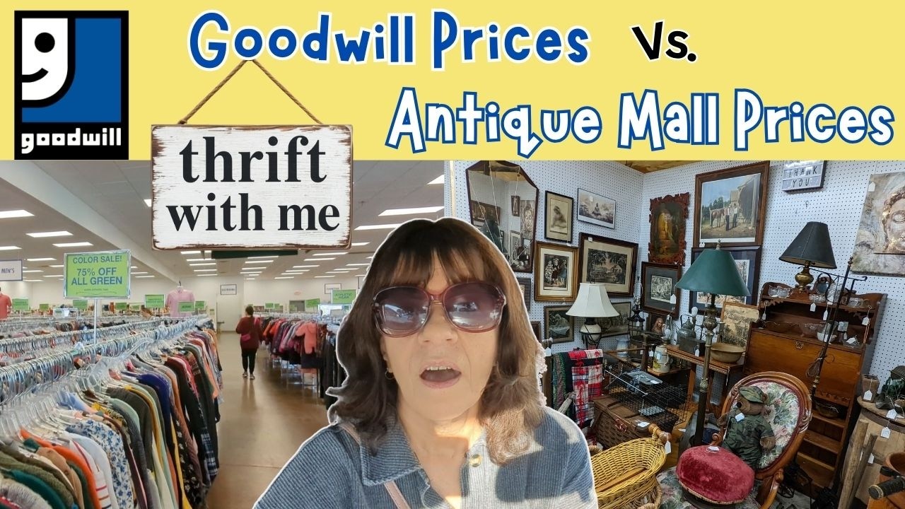 GOODWILL Thrifting & ANTIQUE  Shopping - Thrift with Me! How Renting a Booth Works