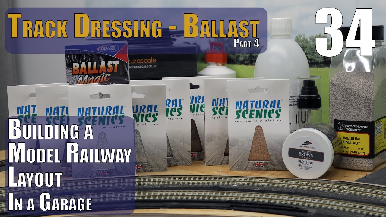 Building a Model Layout in the Garage - Part 34 - Ballasting