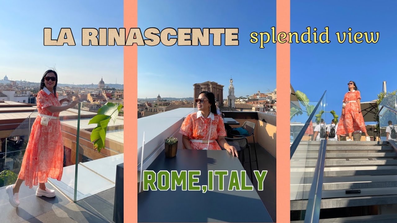 RINASCENTE-Take a break hit this stunner on the rooftop of Rome’s most glamorous mall.