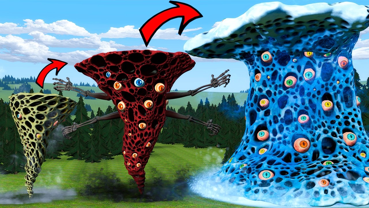 NEW EVOLUTION OF TSUNAMI TRYPHOBIA FROM INFECTED TORNADO TRYPHOBIA In Garry's Mod!
