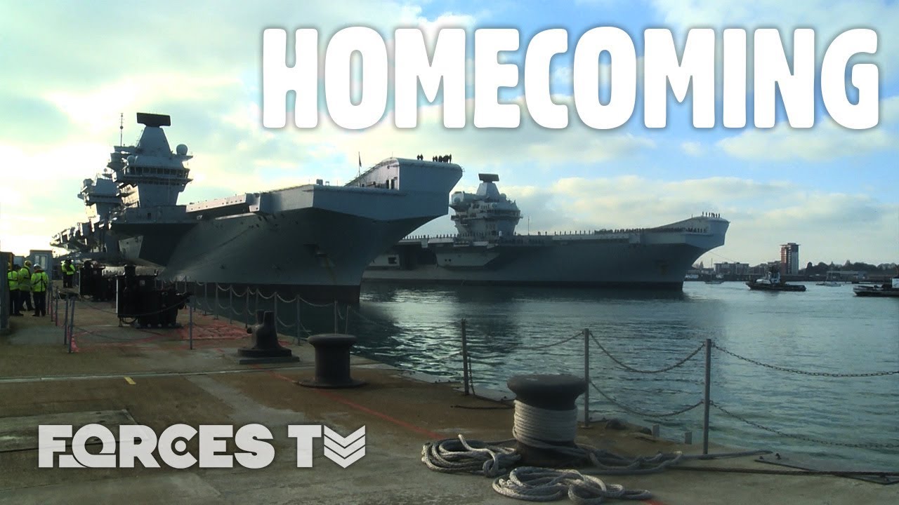 HMS Queen Elizabeth And HMS Prince Of Wales Together For The FIRST TIME | Forces TV