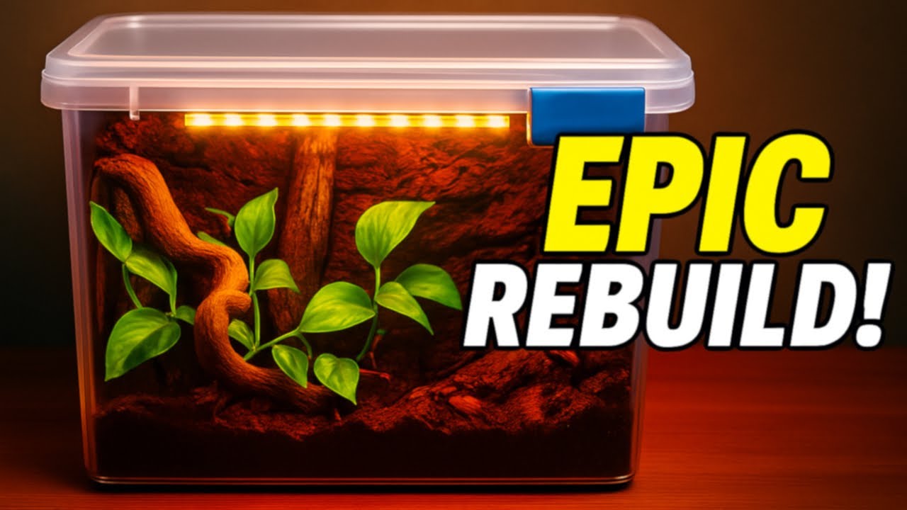 The ULTIMATE Ball Python Terrarium Transformation (Full Rebuild)
