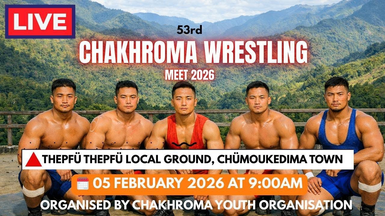 53rd Chakhroma Wrestling Meet 2026 Live (Chümoukedima)