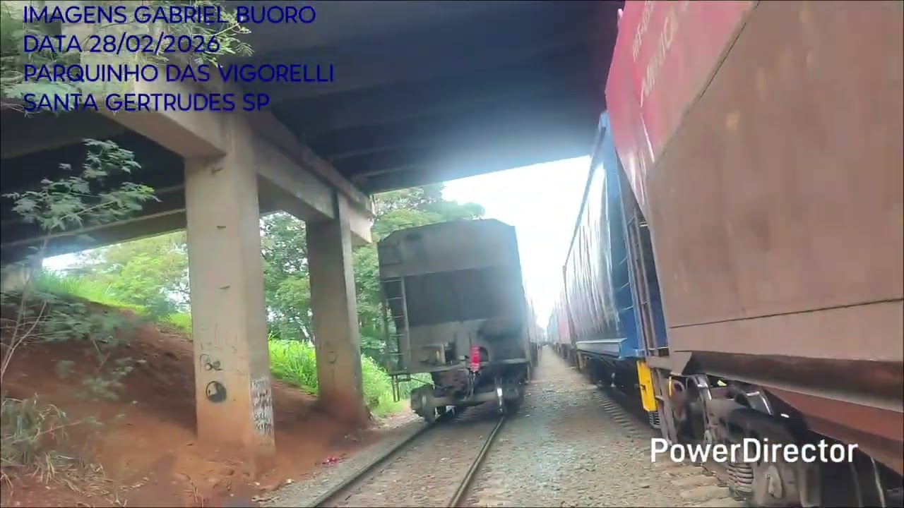 GE AC44i #9058 Passando Carregado Em Santa Gertrudes SP 
