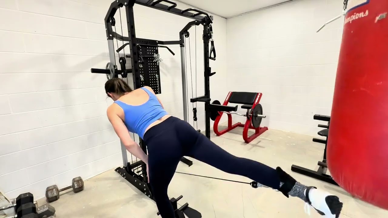 GarveeLife Power Cage, Squat Rack with Cable Crossover and Dual Independent Pulley System