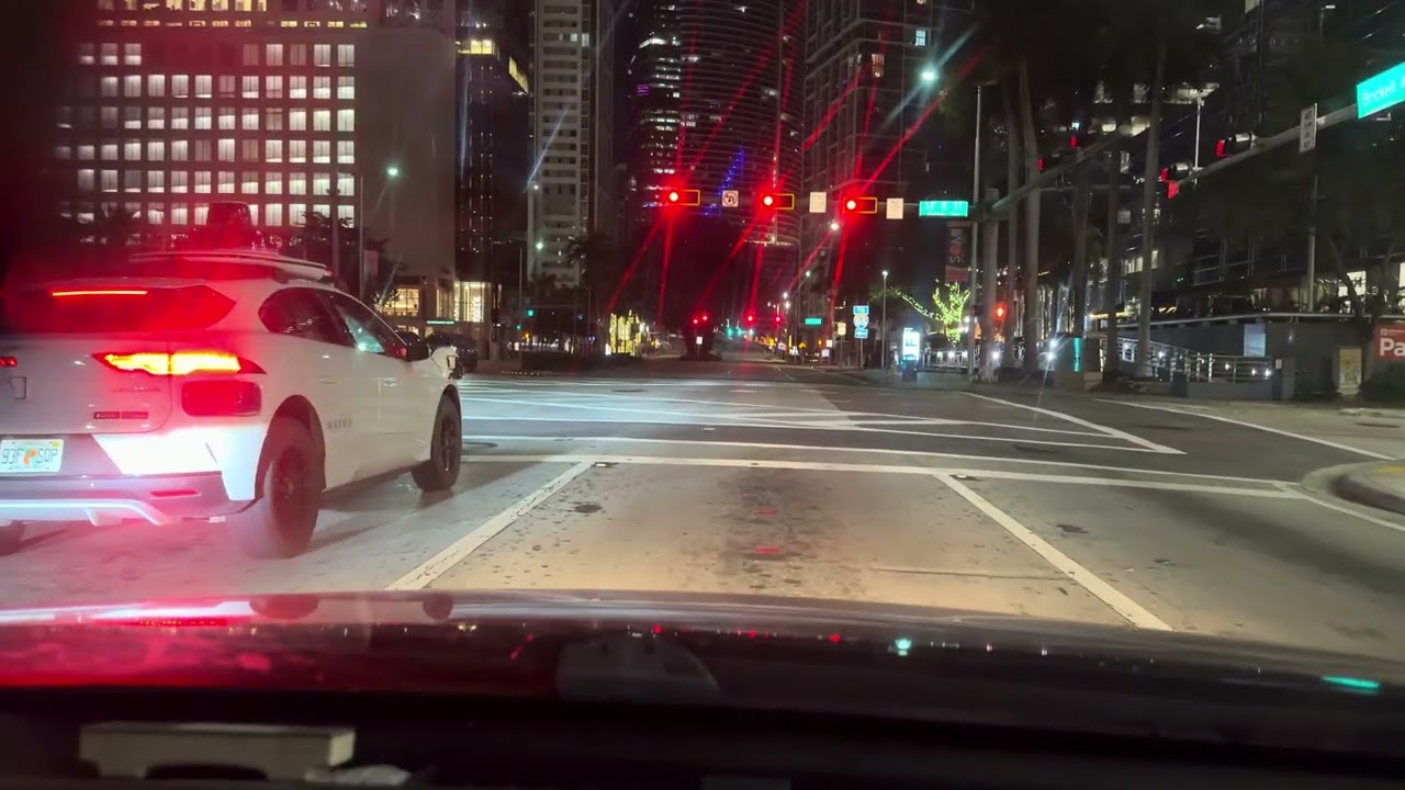 Driving from Coconut Grove, FL on S Dixie Hwy, MacArthur Causeway, Collins Ave in Miami Beach, FL