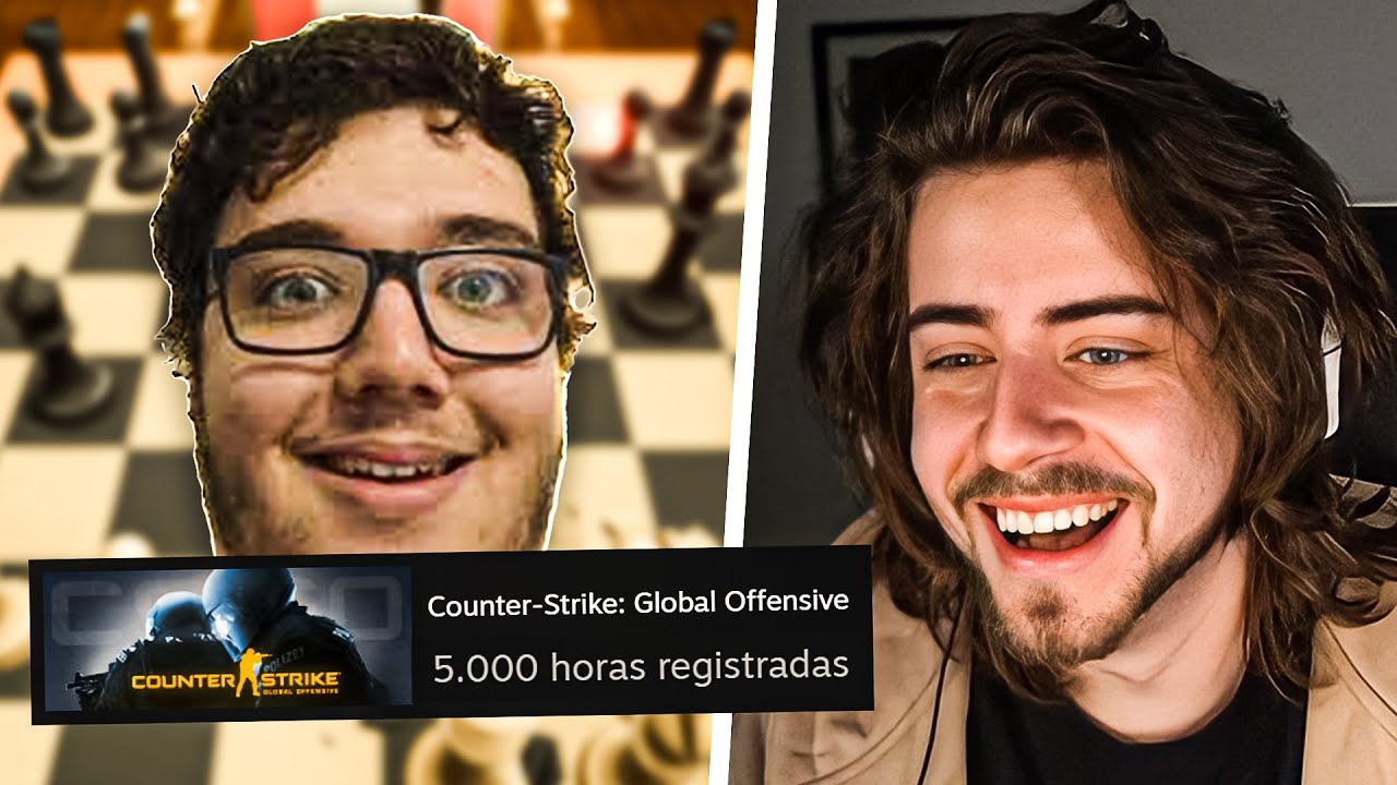 GMCellbit desafia jogador com 5.000 horas de CS para uma partida de FPS Chess