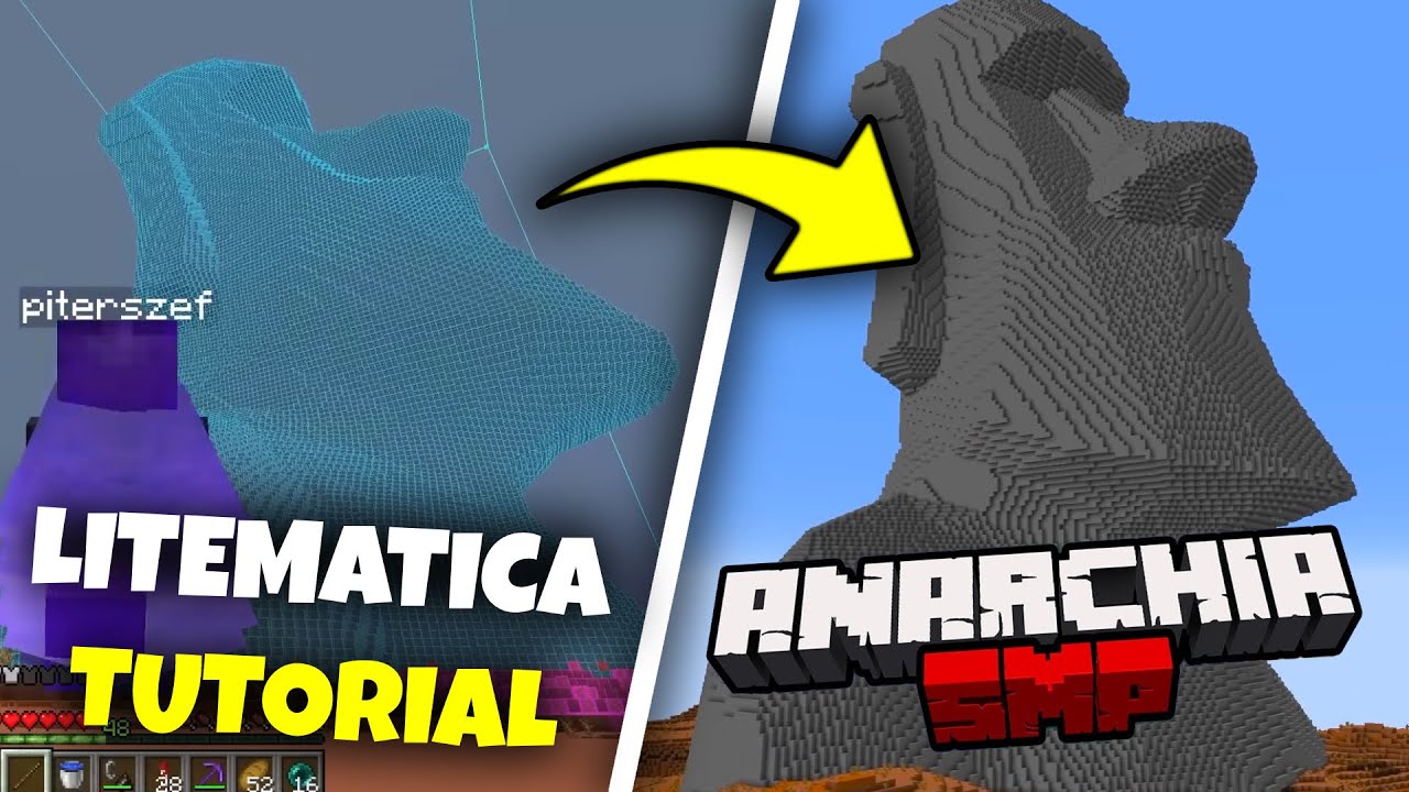 BUDOWLE JAK na Anarchia Smp! (LITEMATICA MOD TUTORIAL)