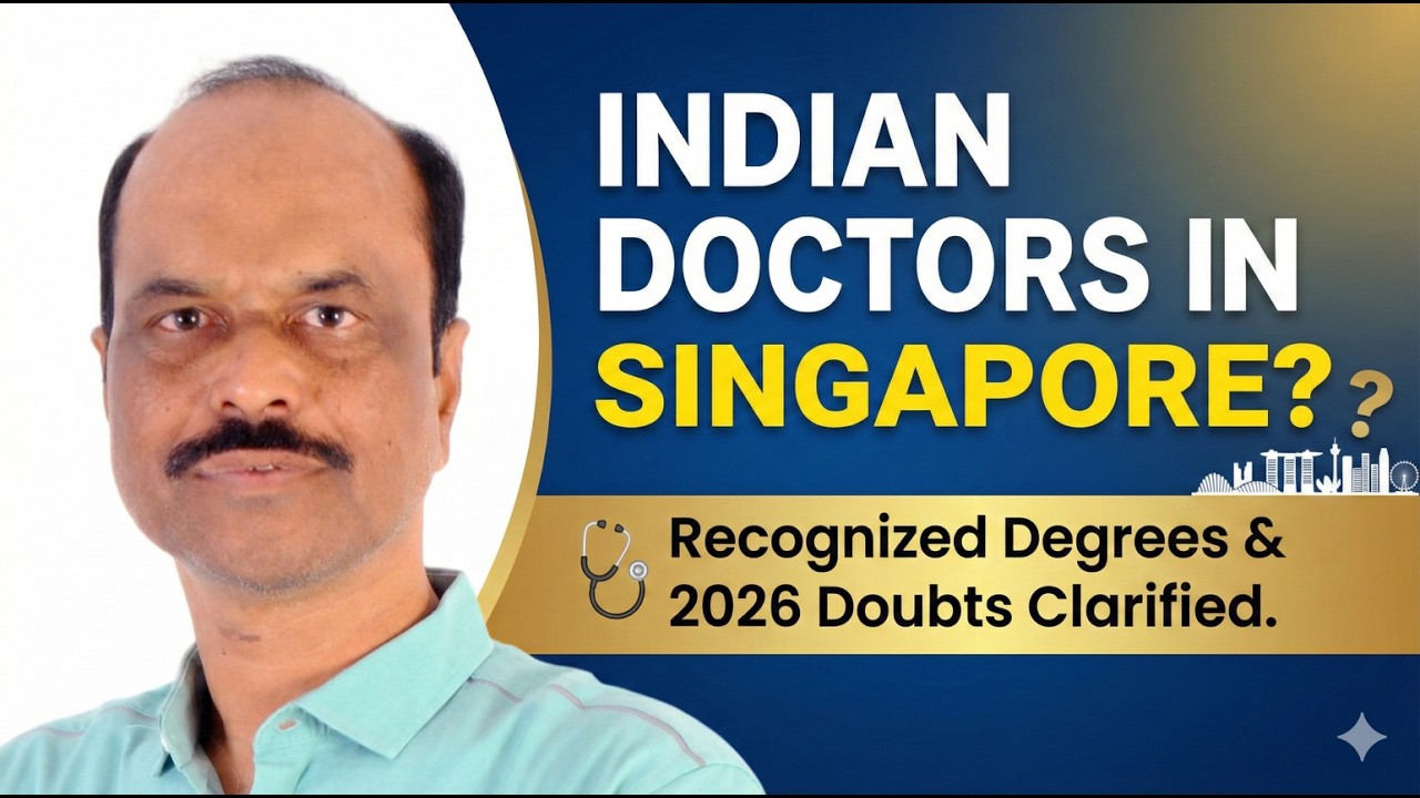 Is Your Indian Medical Degree Recognized in Singapore? Addressing 2026 Doubts