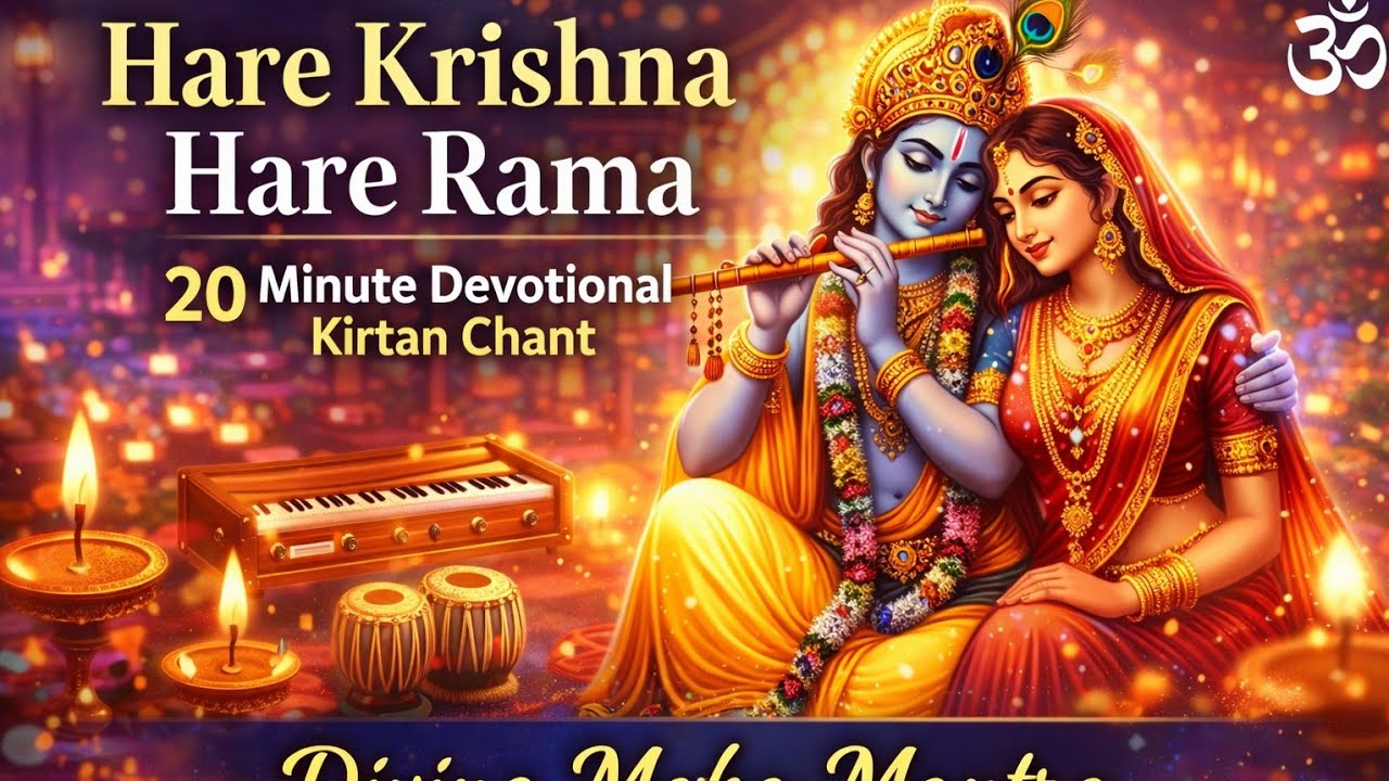 Hare Krishna Hare Rama | 20 Minute Devotional Kirtan | Long Maha Mantra Bhajan 2026