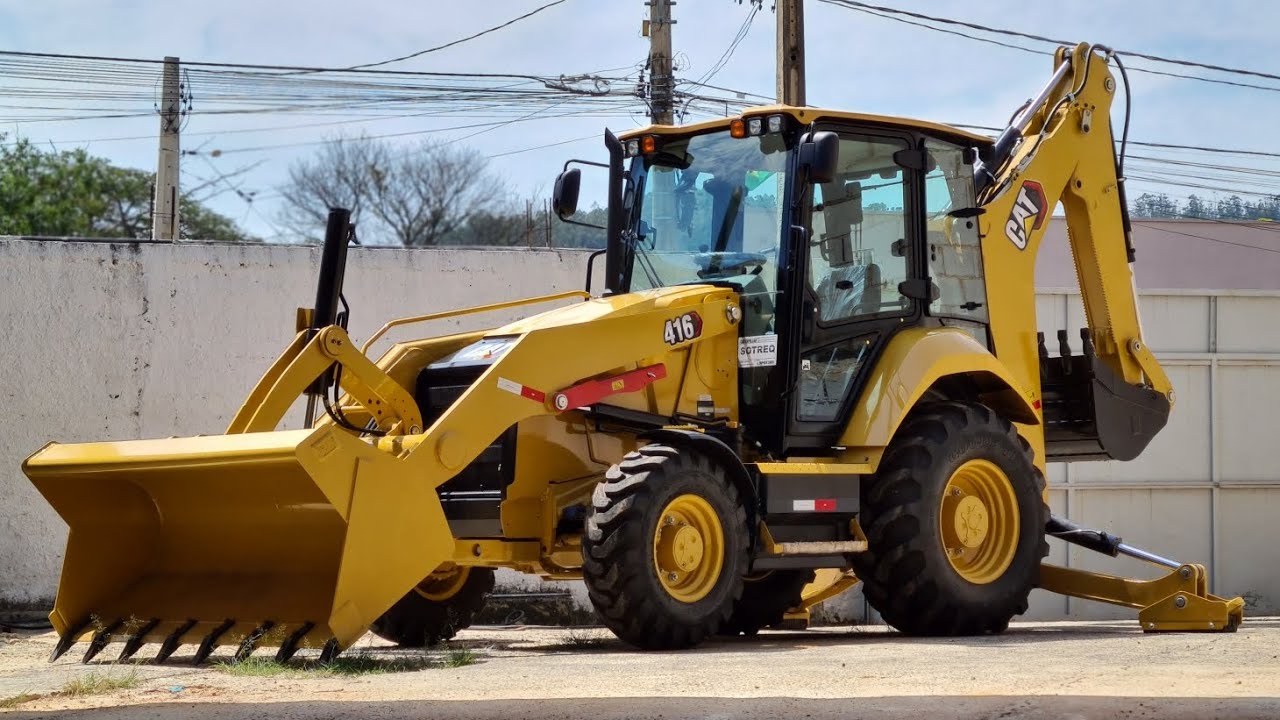 MOSTRANDO A NOVA RETROESCAVADEIRA CAT 416 / 2022