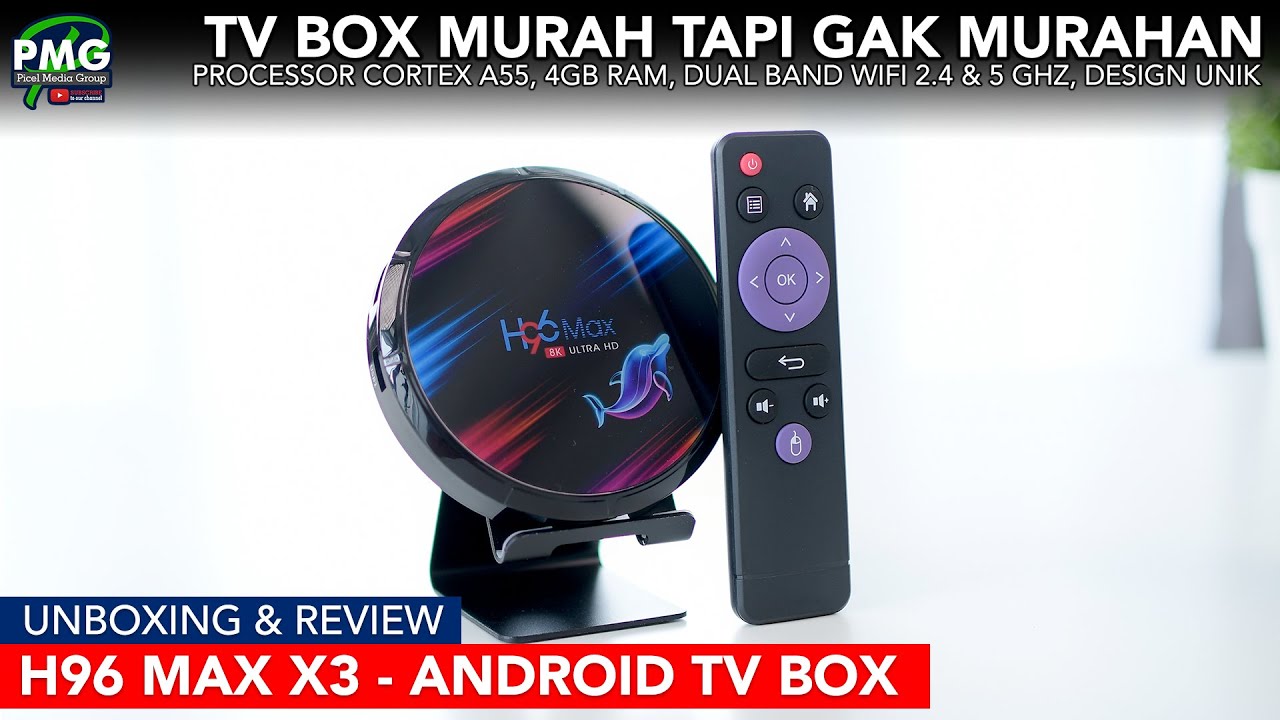 TV Box murah tapi gak murahan?! Plus design unik dari Banggood - H96 Max X3 Android TV Box Indonesia
