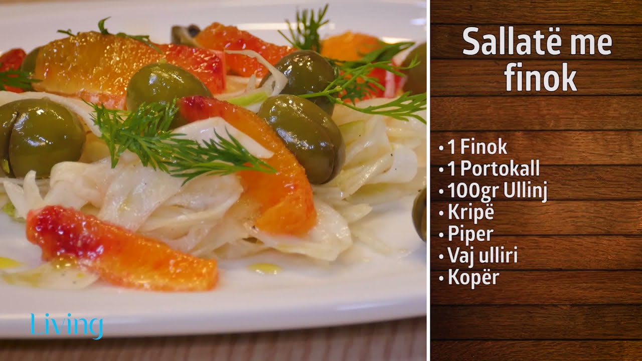 Receta n&euml; 2 minuta - Sallat&euml; me finok