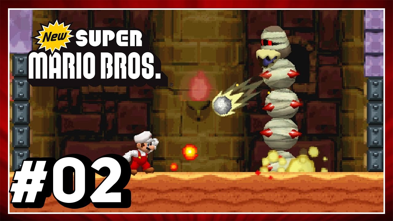 New Super Mario Bros. (DS) 100% Walkthrough - World 2 (All Star Coins & Secret Exits)
