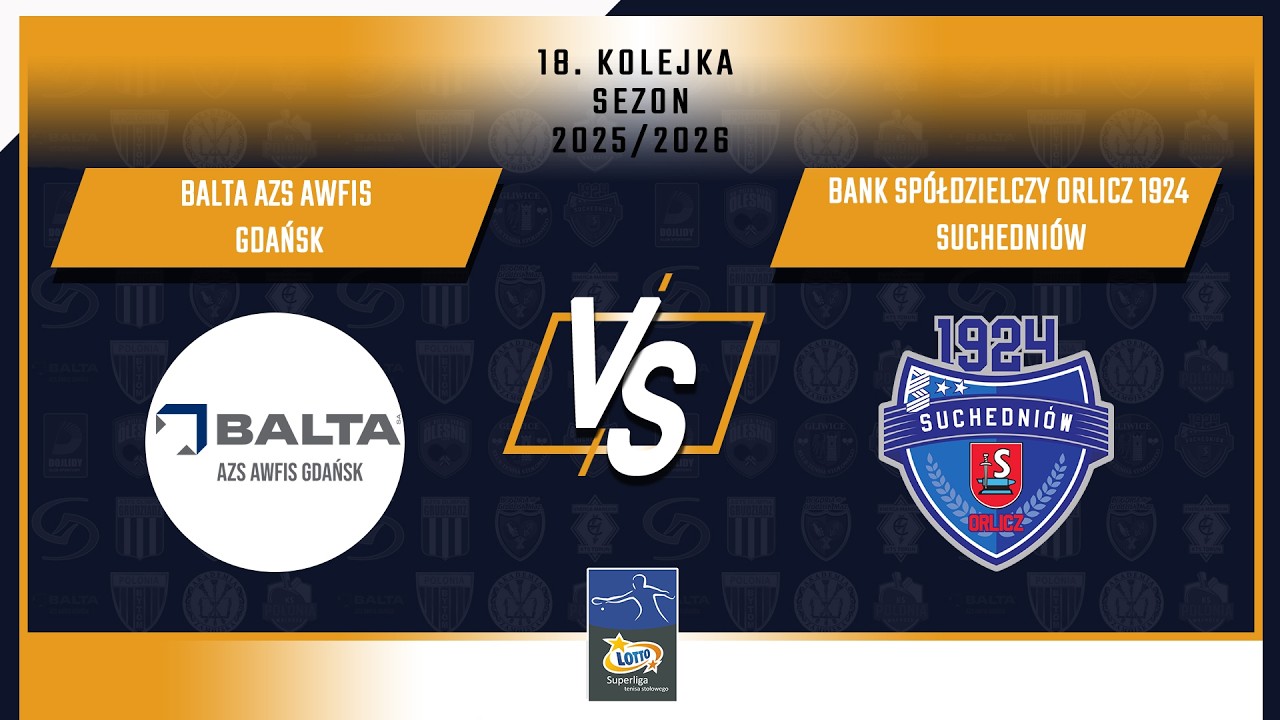 18. Kolejka LOTTO Superligi - Balta AZS AWFiS Gdańsk vs Bank Spółdzielczy Orlicz 1924 Suchedniów