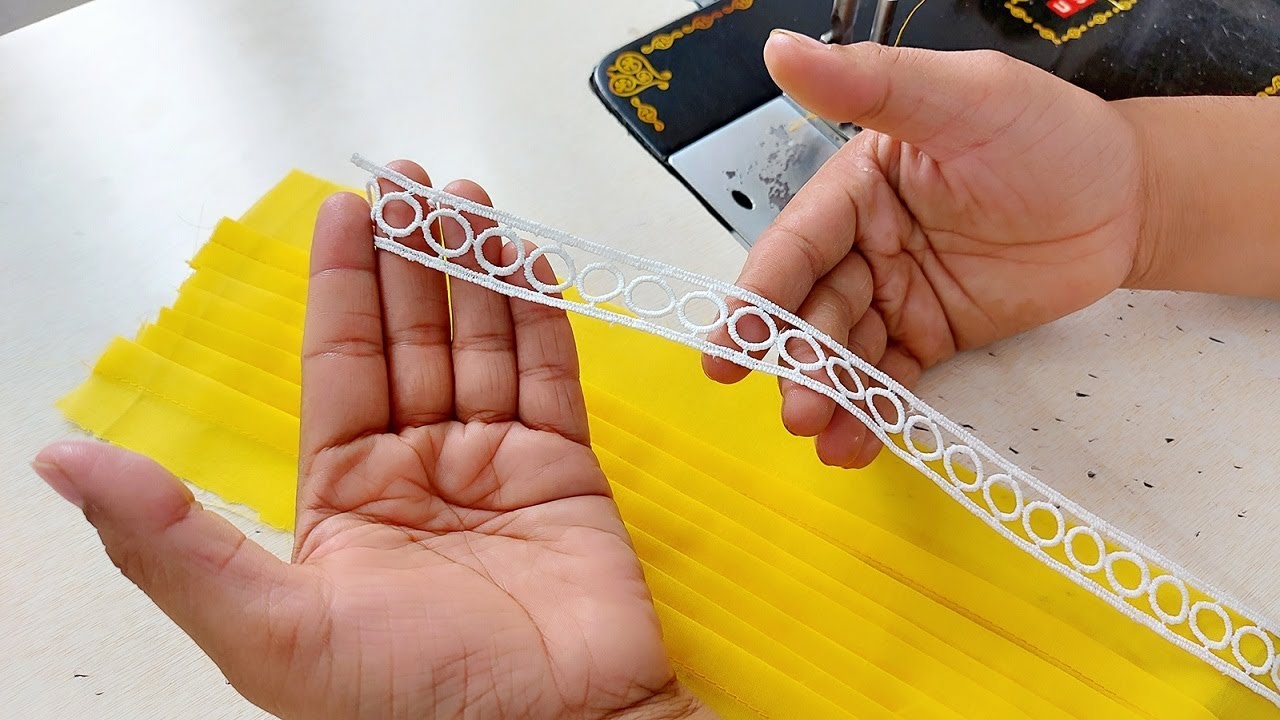 Pintucks और Lace के साथ बनाएं Palazzo Pant का आकर्षक डिज़ाइन | Pintucks Palazzo Design with Lace