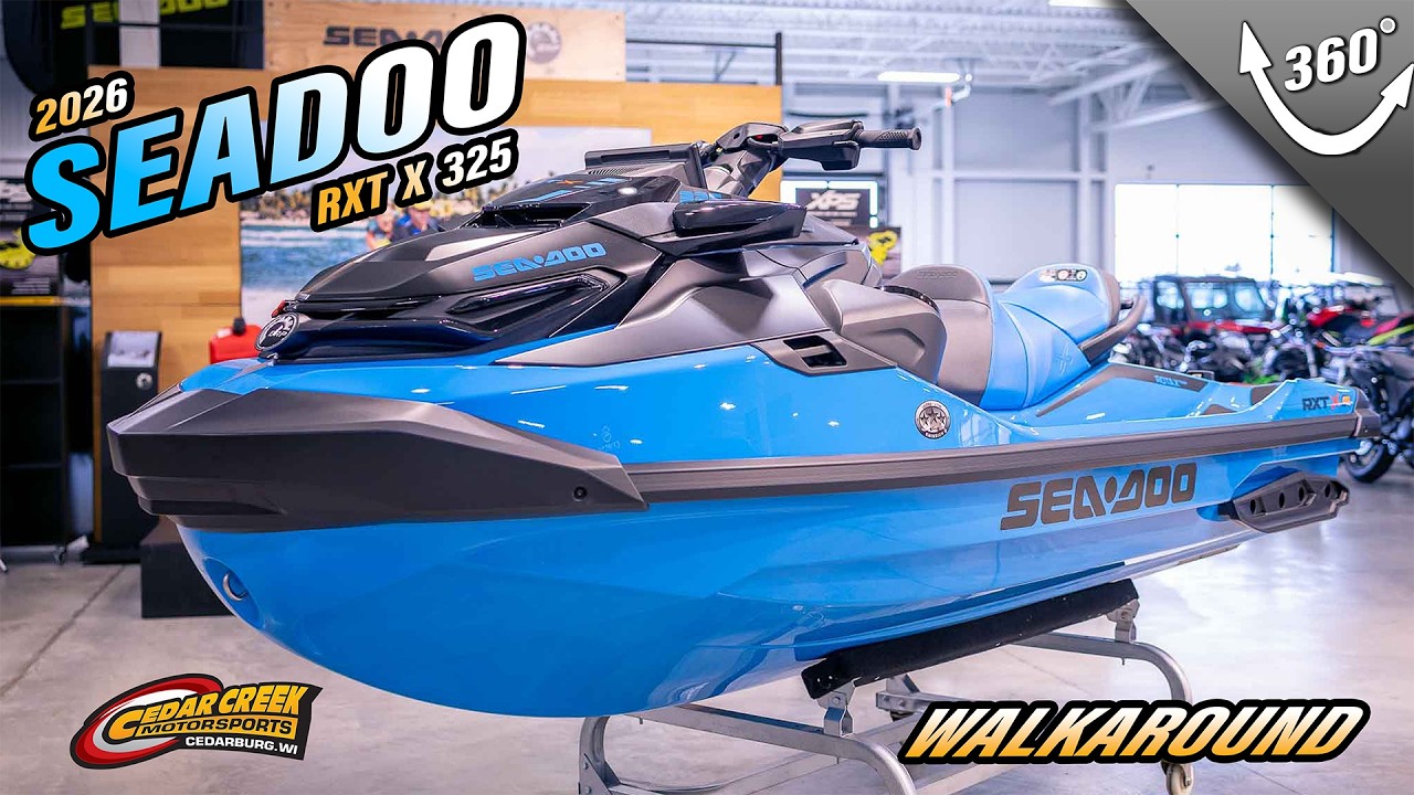 Walkaround | 2026 Sea-Doo RXT-X™ 325 Gulfstream Blue Premium