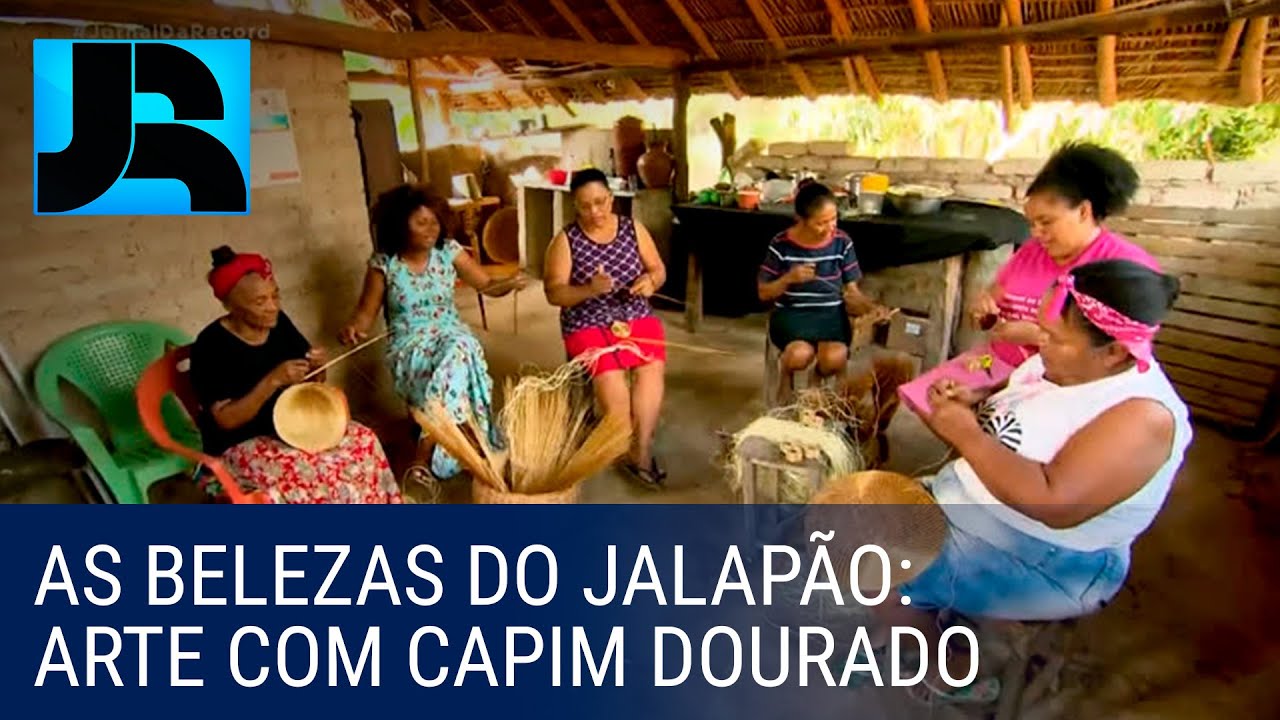 As belezas do Jalapão: capim dourado vira arte nas mãos de mulheres de comunidade quilombola