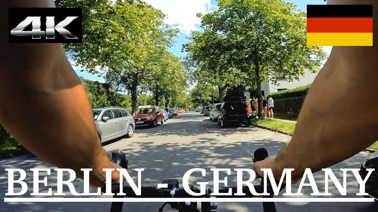 [4K] Berlin Cycling | From Friedrichshain Volkspark to Orankesee | Mansion location | Sommer